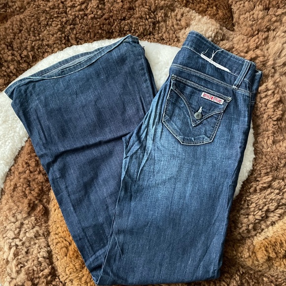 Hudson Jeans Denim - Hudson Jeans Dark Blue Flare & Wide Leg
